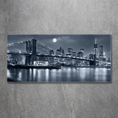 Glass art print Manhattan new york