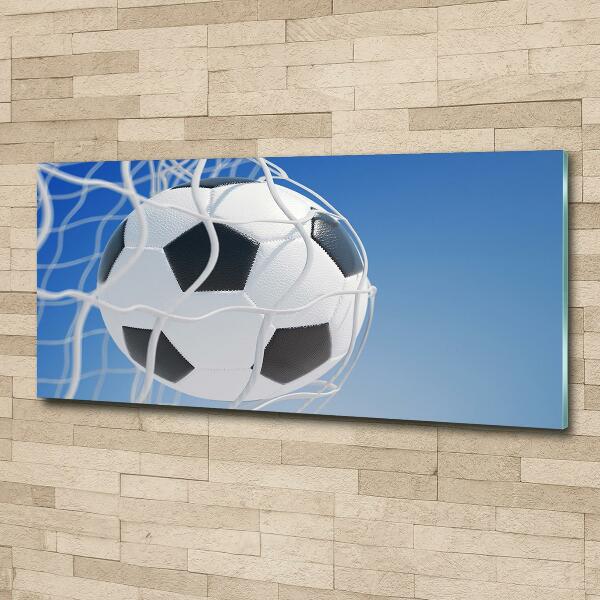 Wall art on glass Ball in the goal