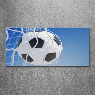 Wall art on glass Ball in the goal