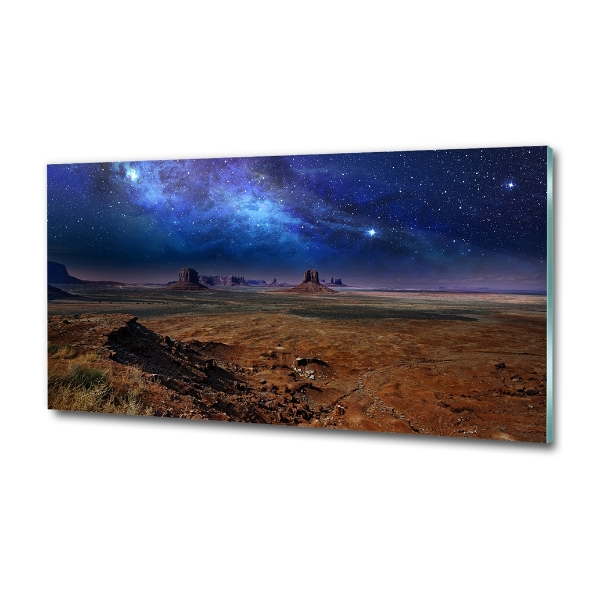 Wall art on glass Starry night