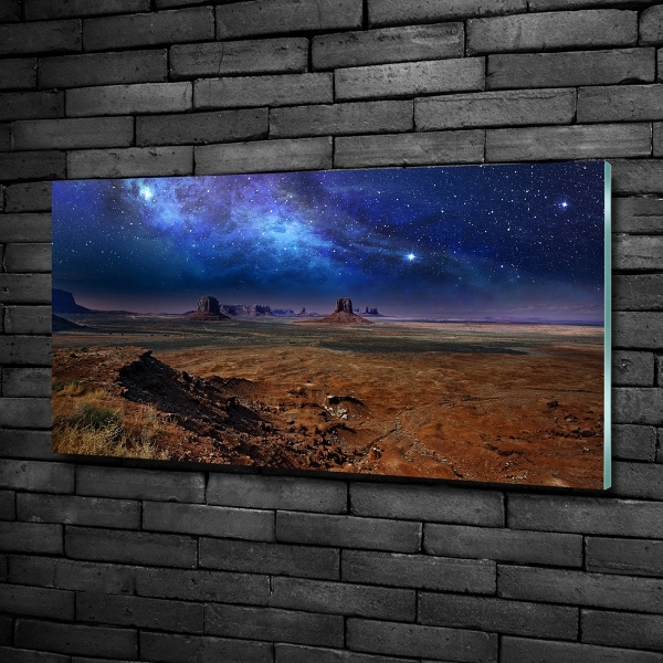 Wall art on glass Starry night