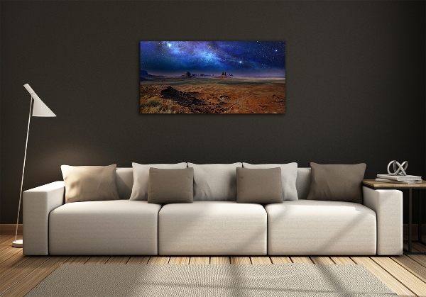 Wall art on glass Starry night