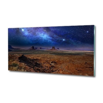 Wall art on glass Starry night