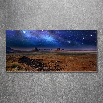 Wall art on glass Starry night