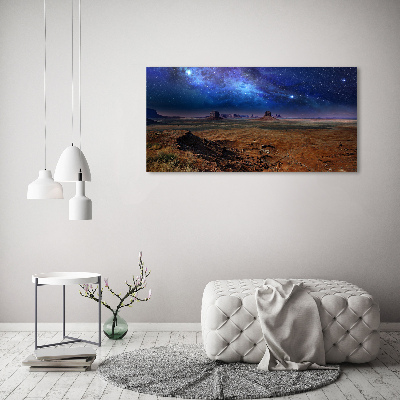 Wall art on glass Starry night