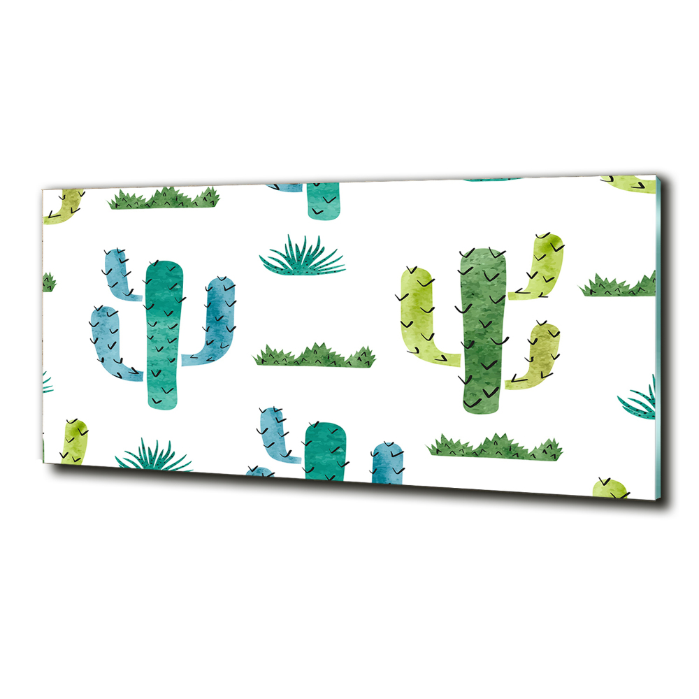 Photo printed on glass Cacti