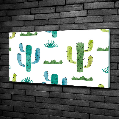 Photo printed on glass Cacti