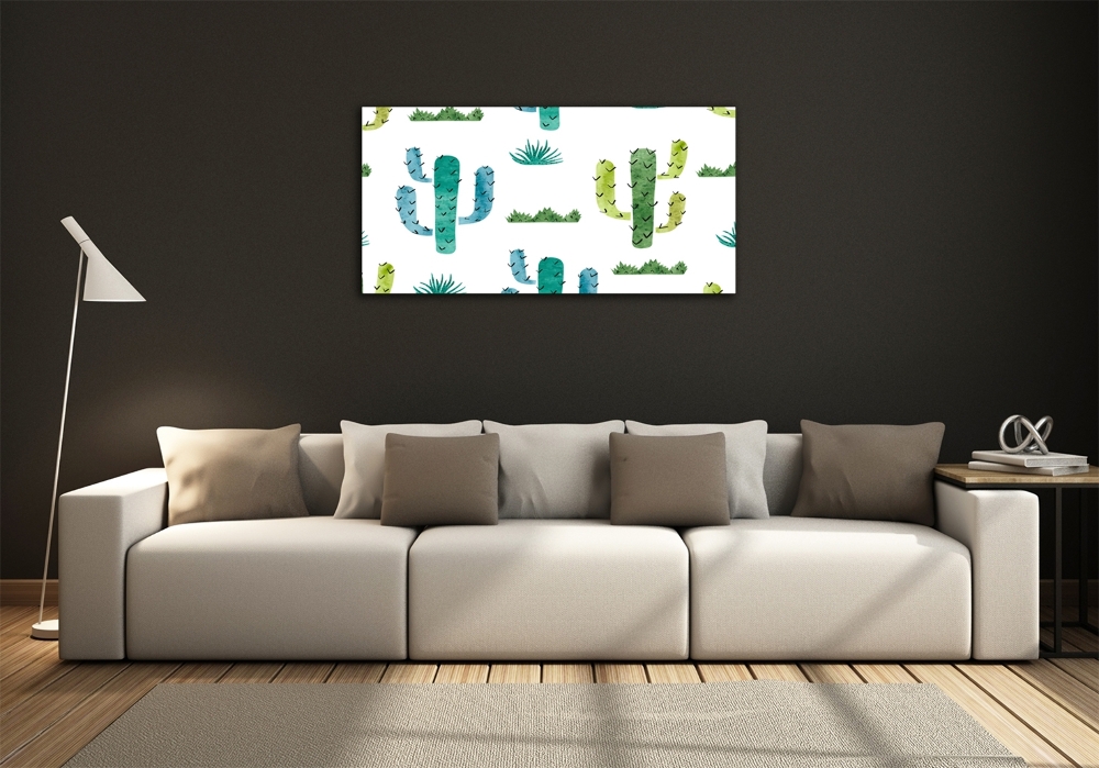 Photo printed on glass Cacti