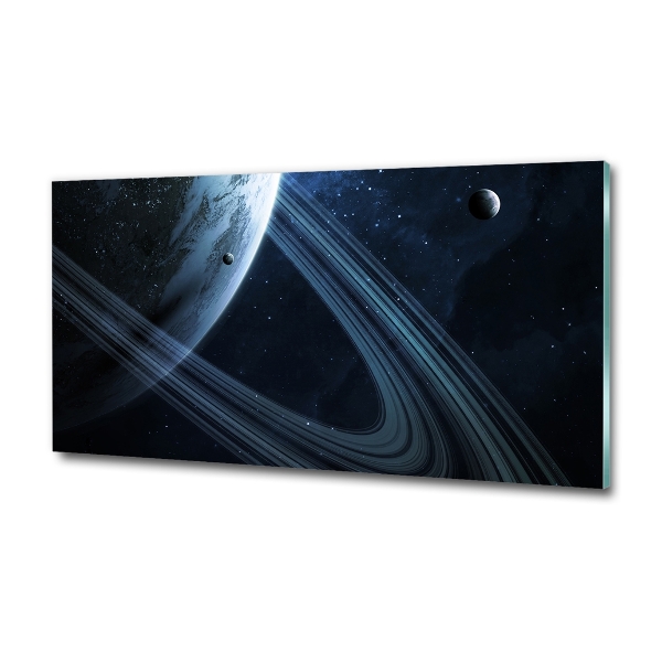 Glass art print Planet