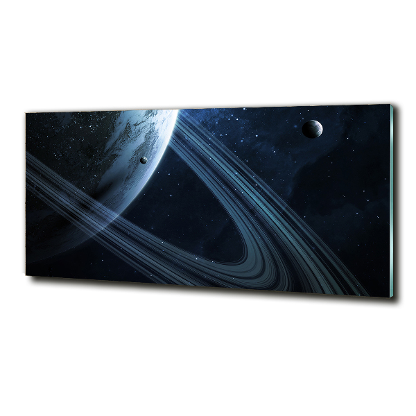 Glass art print Planet