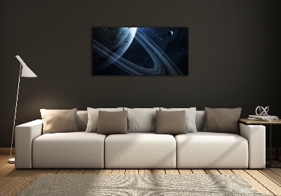 Glass art print Planet