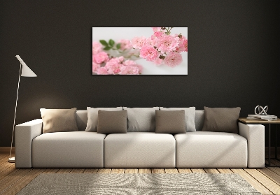 Glass art print Wild roses