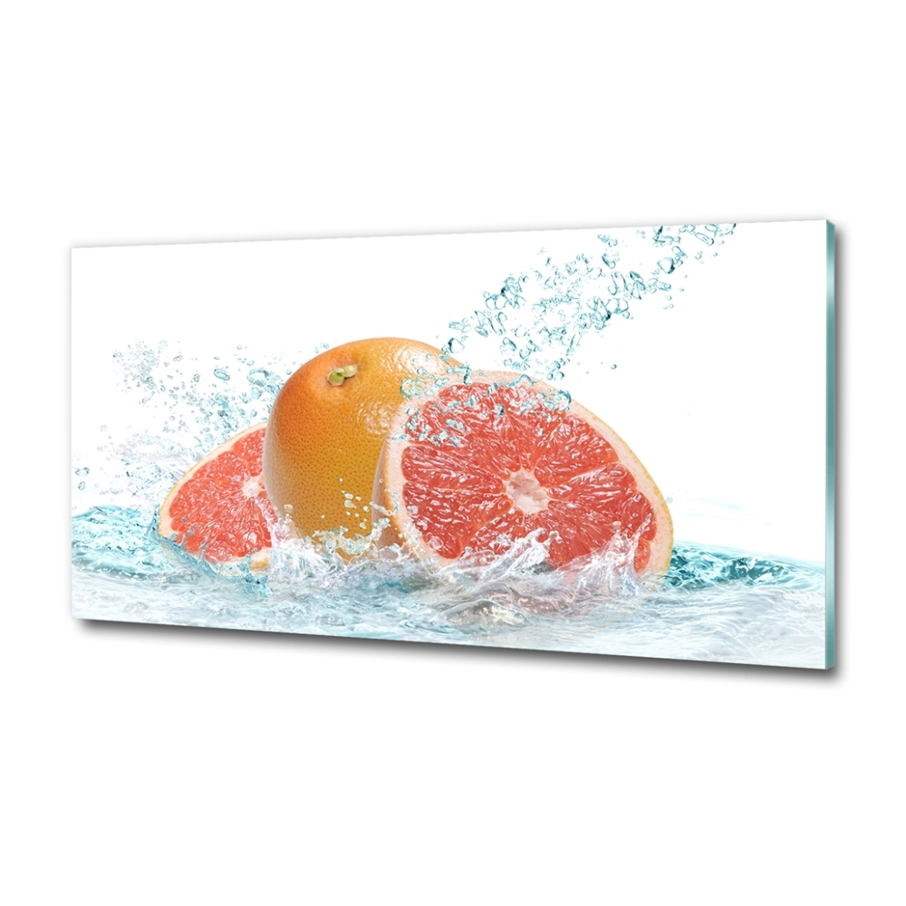 Glass art print Grapefruit