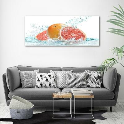 Glass art print Grapefruit