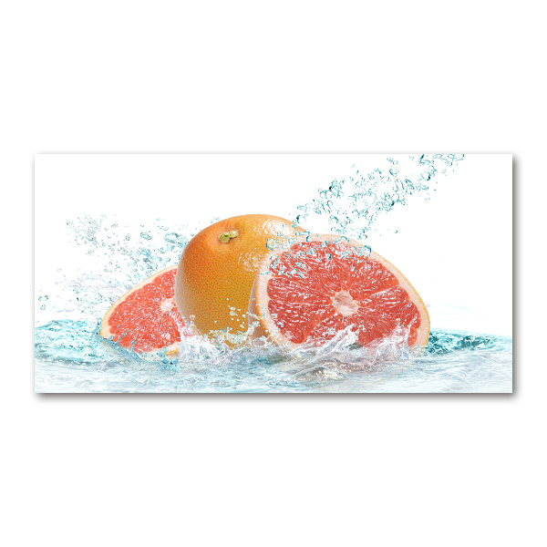 Glass art print Grapefruit