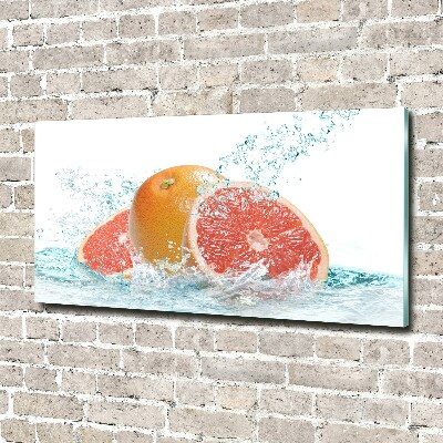 Glass art print Grapefruit