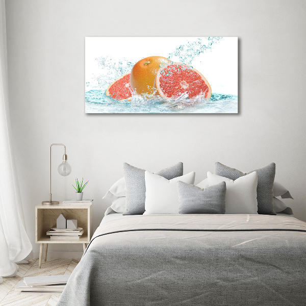 Glass art print Grapefruit