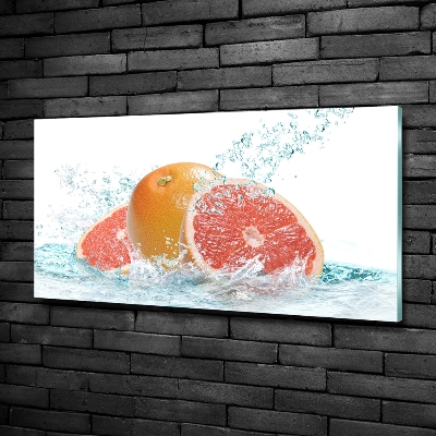 Glass art print Grapefruit