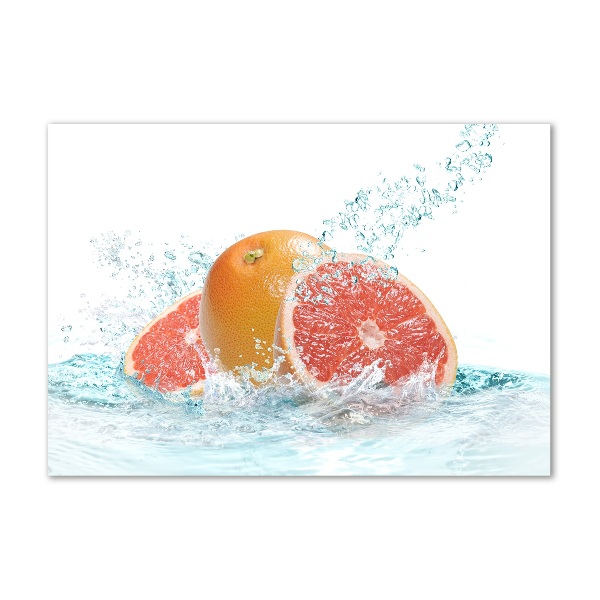 Glass art print Grapefruit