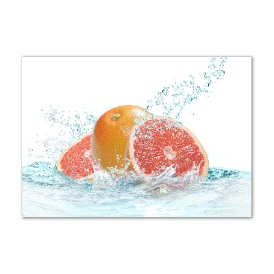 Glass art print Grapefruit