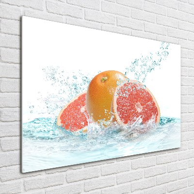 Glass art print Grapefruit