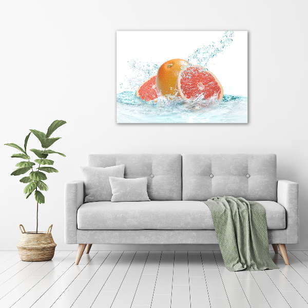 Glass art print Grapefruit