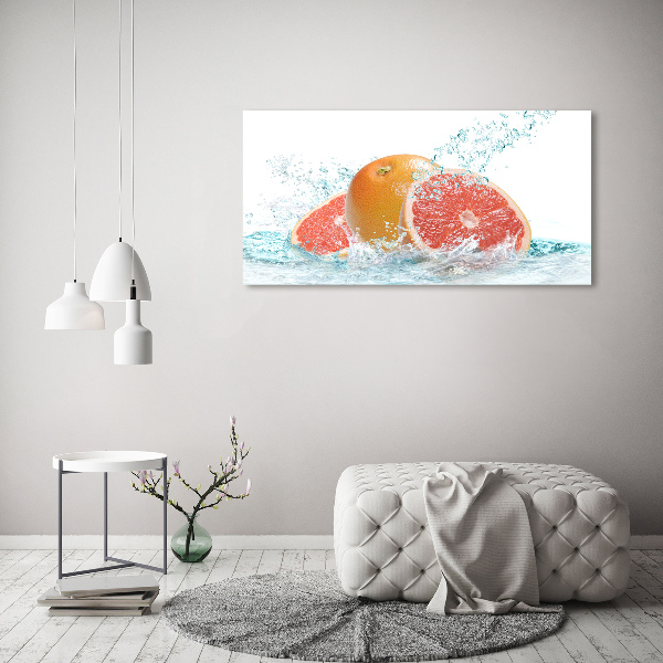 Glass art print Grapefruit