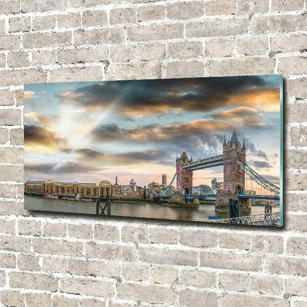 Glass art print Tower bridge london