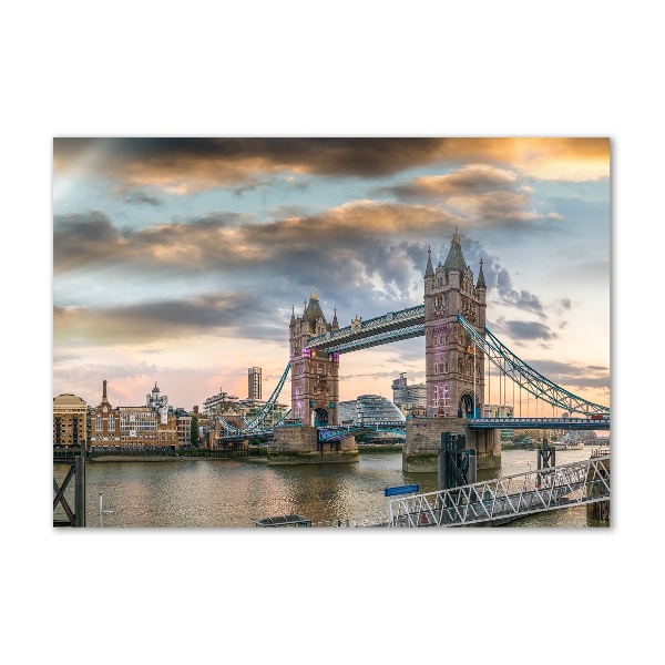 Glass art print Tower bridge london