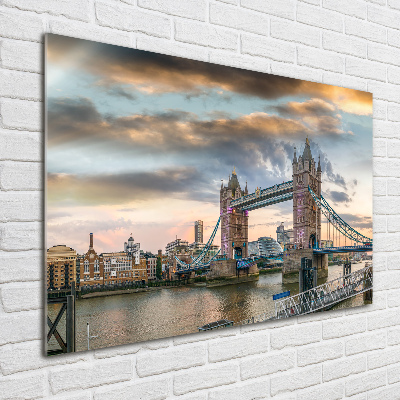 Glass art print Tower bridge london