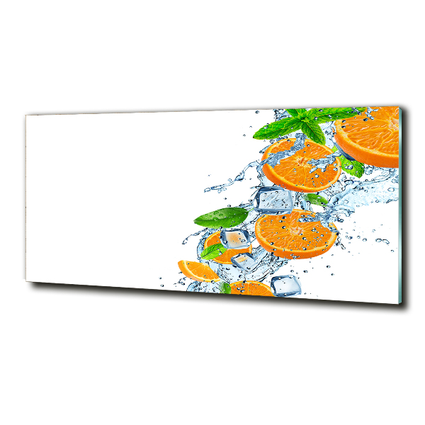 Glass art print Oranges