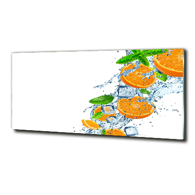 Glass art print Oranges