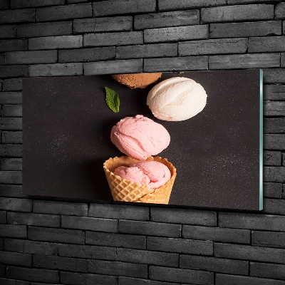 Wall art on glass Ice cream