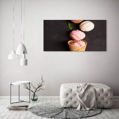 Wall art on glass Ice cream