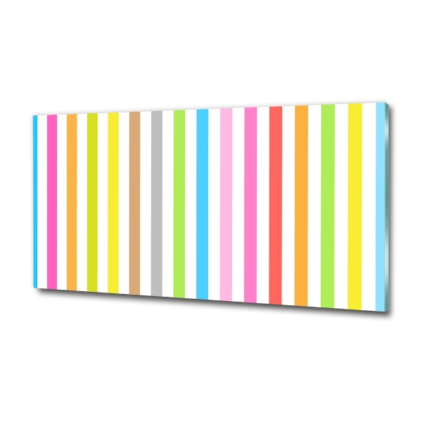 Photo printed on glass Colorful stripes