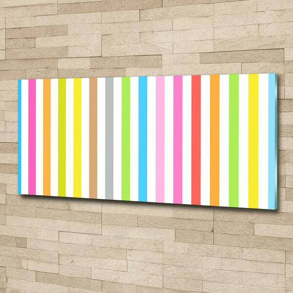 Photo printed on glass Colorful stripes