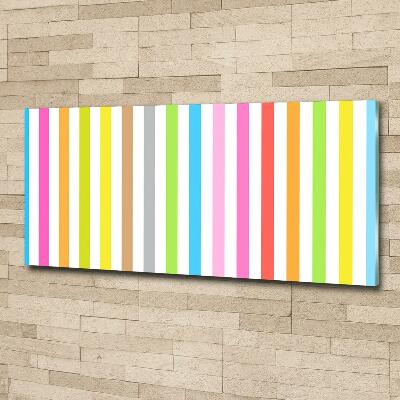 Photo printed on glass Colorful stripes