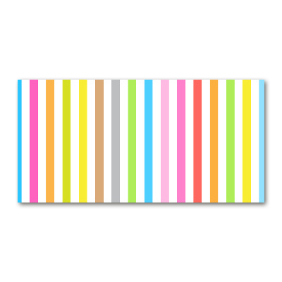 Photo printed on glass Colorful stripes