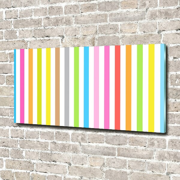 Photo printed on glass Colorful stripes