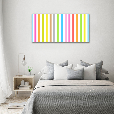 Photo printed on glass Colorful stripes