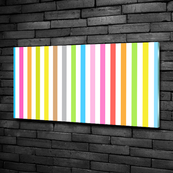 Photo printed on glass Colorful stripes