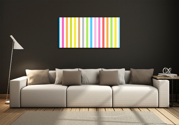 Photo printed on glass Colorful stripes