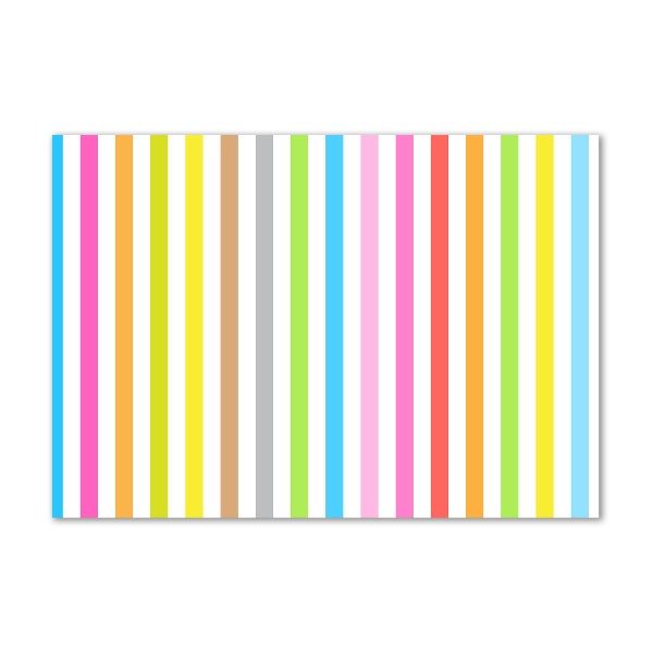 Photo printed on glass Colorful stripes