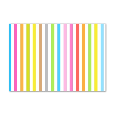 Photo printed on glass Colorful stripes