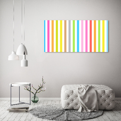 Photo printed on glass Colorful stripes