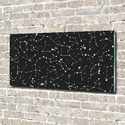 Wall art on glass Constellation