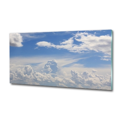 Glass picture print Clouds in the sky