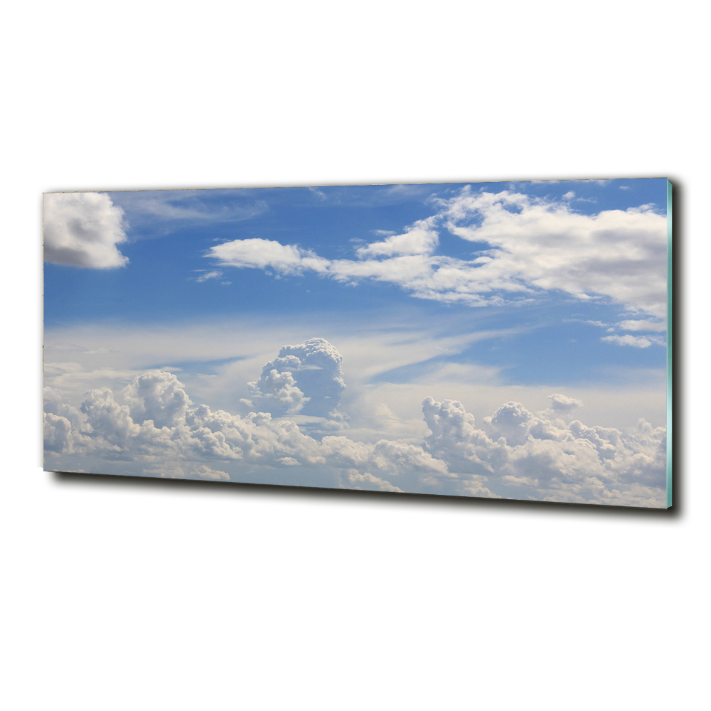 Glass picture print Clouds in the sky