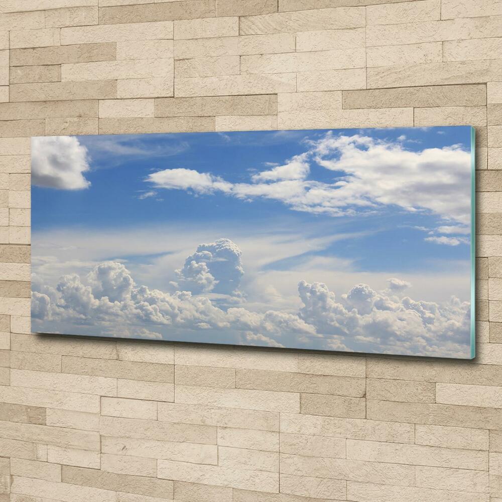 Glass picture print Clouds in the sky