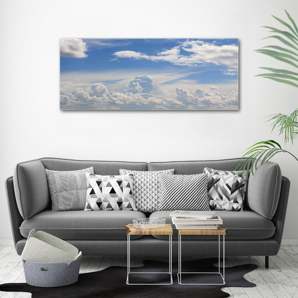 Glass picture print Clouds in the sky